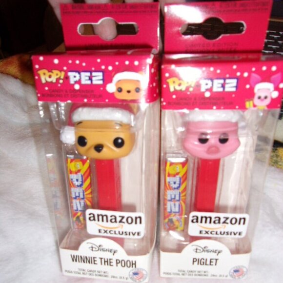 Bundle of 2 Disney Funk Pop Pooh and Piglet PEZ dispenser Amazon Exclusive - Picture 3 of 4